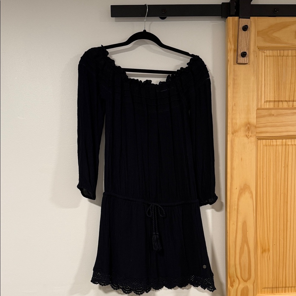 Roxy Navy Blue Long Sleeve Dress